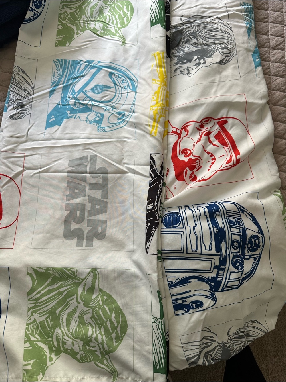 Star Wars Youth Twin Bedding Set - Multi-Color Character Print